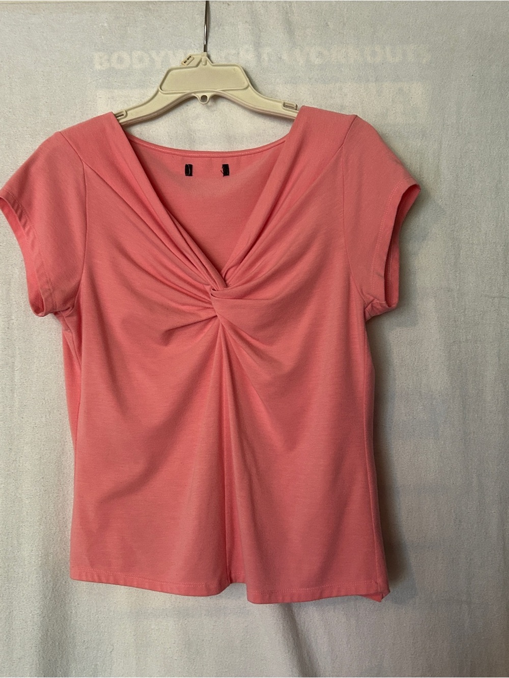 Light Orange Twist-Front Women's Top